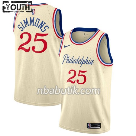 NBA Børn Trøje Philadelphia 76ers Ben Simmons 25 Nike 2019-20 City Edition Swingman NBA Børn Trøje Philadelphia 76ers Ben Simmons 25 Nike 2019-20 City Edition Swingman